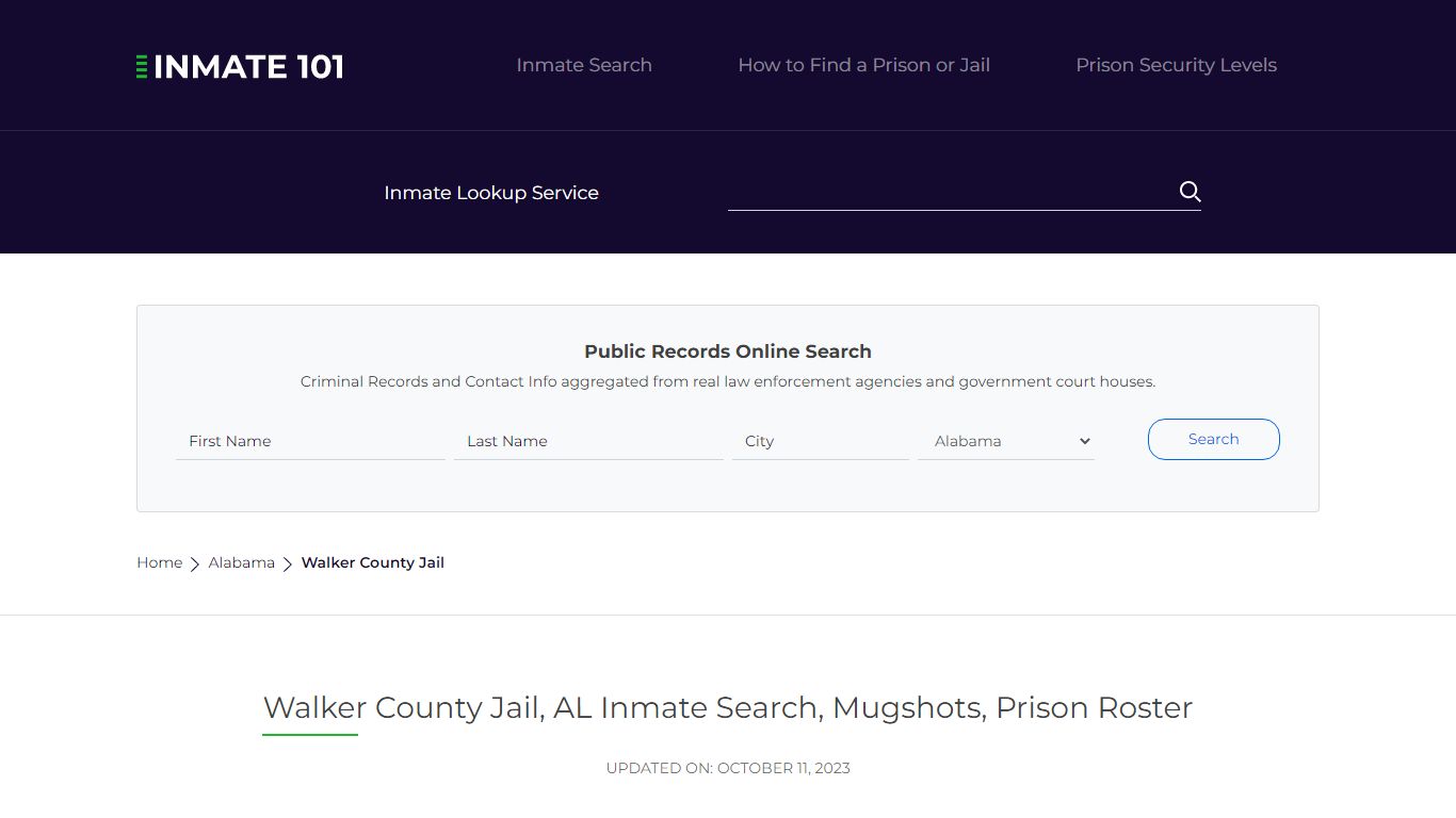 Walker County Jail, AL Inmate Search, Mugshots, Prison Roster