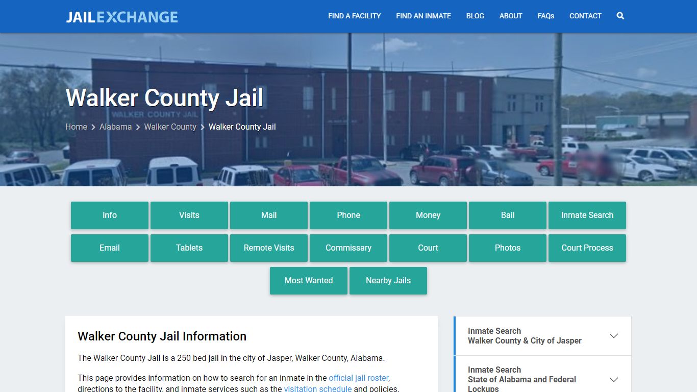 Walker County Jail, AL Inmate Search, Information